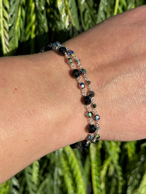 Galaxy and Spinal Bracelet Double Stack