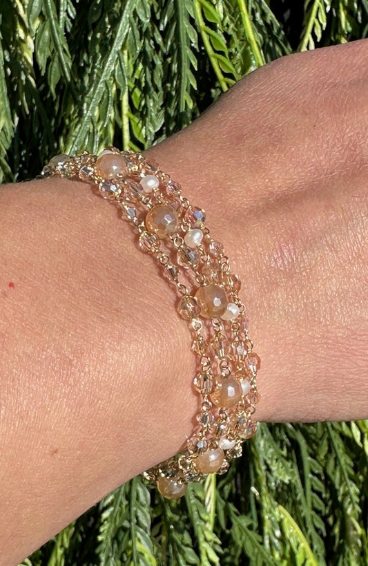 Golden Dawn Bracelet Quadruple Stack