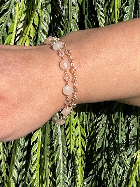 Golden Sand Bracelet Double Stack