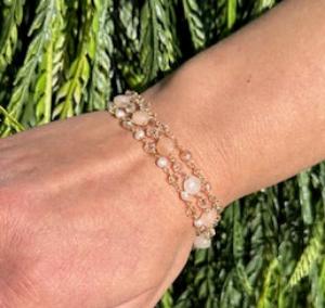Golden Sand Bracelet Double Stack