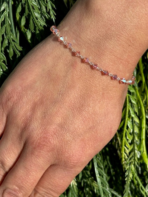 Coral Shimmer Bracelet