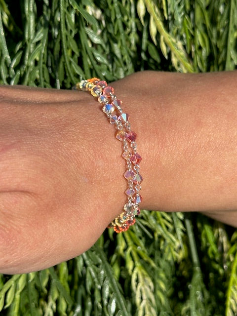 Aurora Shimmer Bracelet Stack