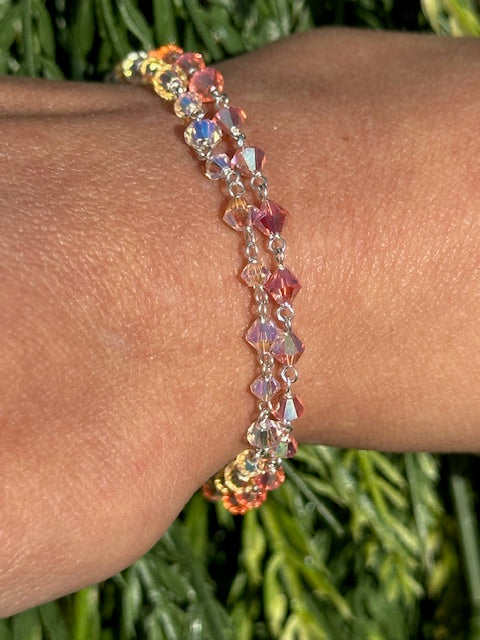 Aurora Shimmer Bracelet Stack