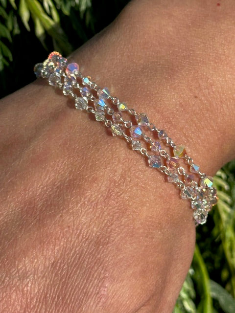 Ice Crystal Bracelet Triple Stack